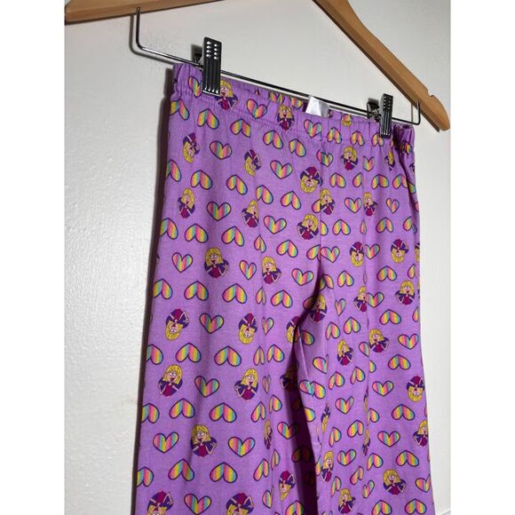 Disney Channel Lizzie Mcguire Pajama Pants Purple Cartoon y2k Flannel PJs sz 8 - Picture 3 of 4